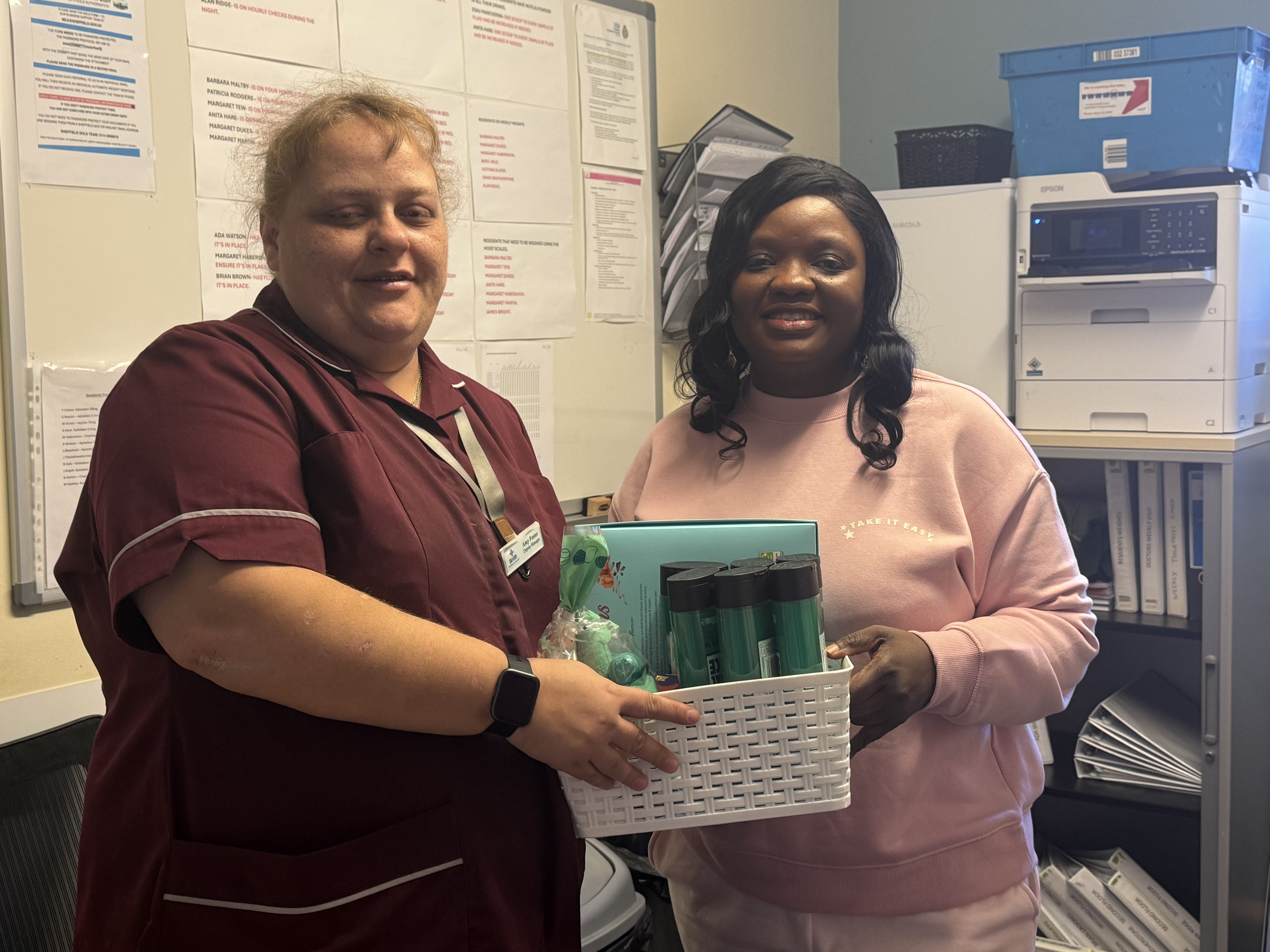 Gift presented to Leahyrst Care Home Residents